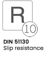 DIN51130 Slip resistance R10