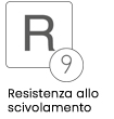 DIN 51130 Resistenza allo scivolamento R9